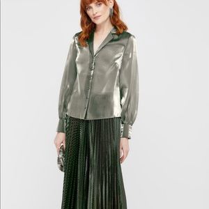 Monsoon organza shimmer blouse